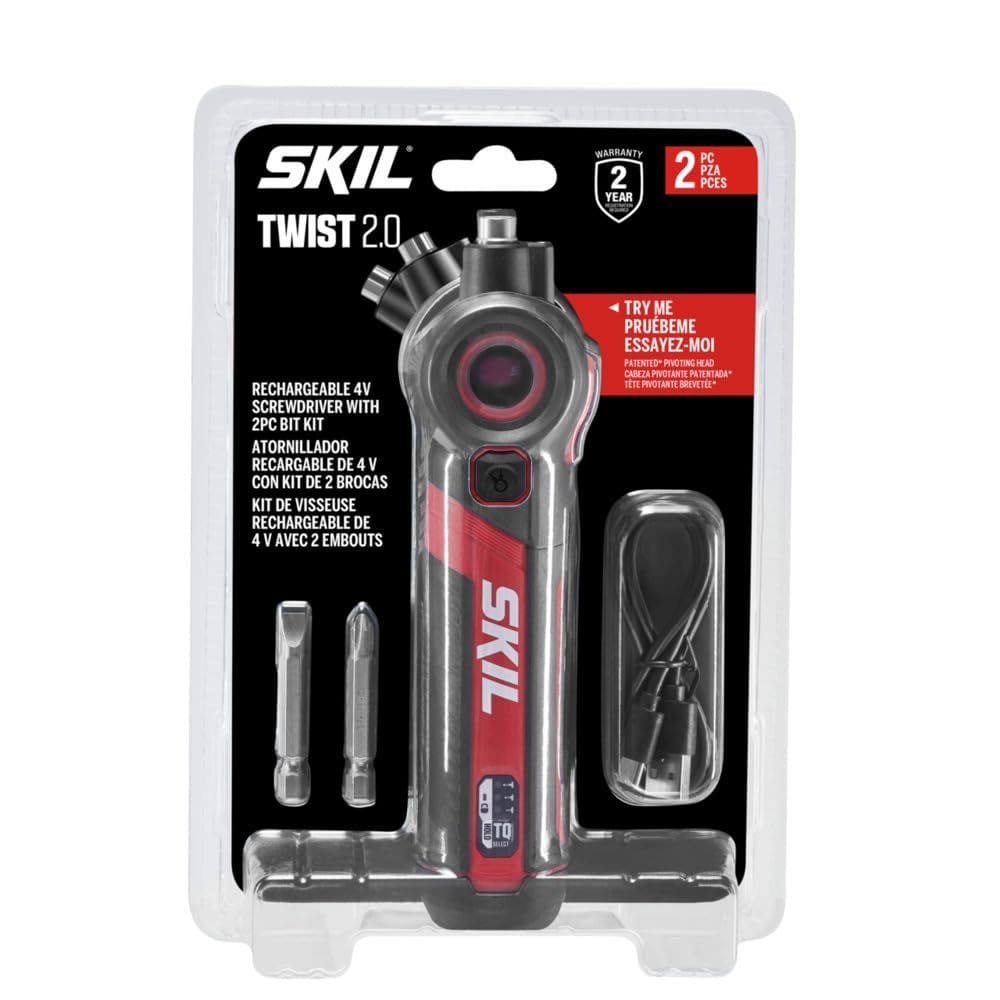 Chave de fenda recarregável SKIL Twist 2.0 4V com ajuste de torque