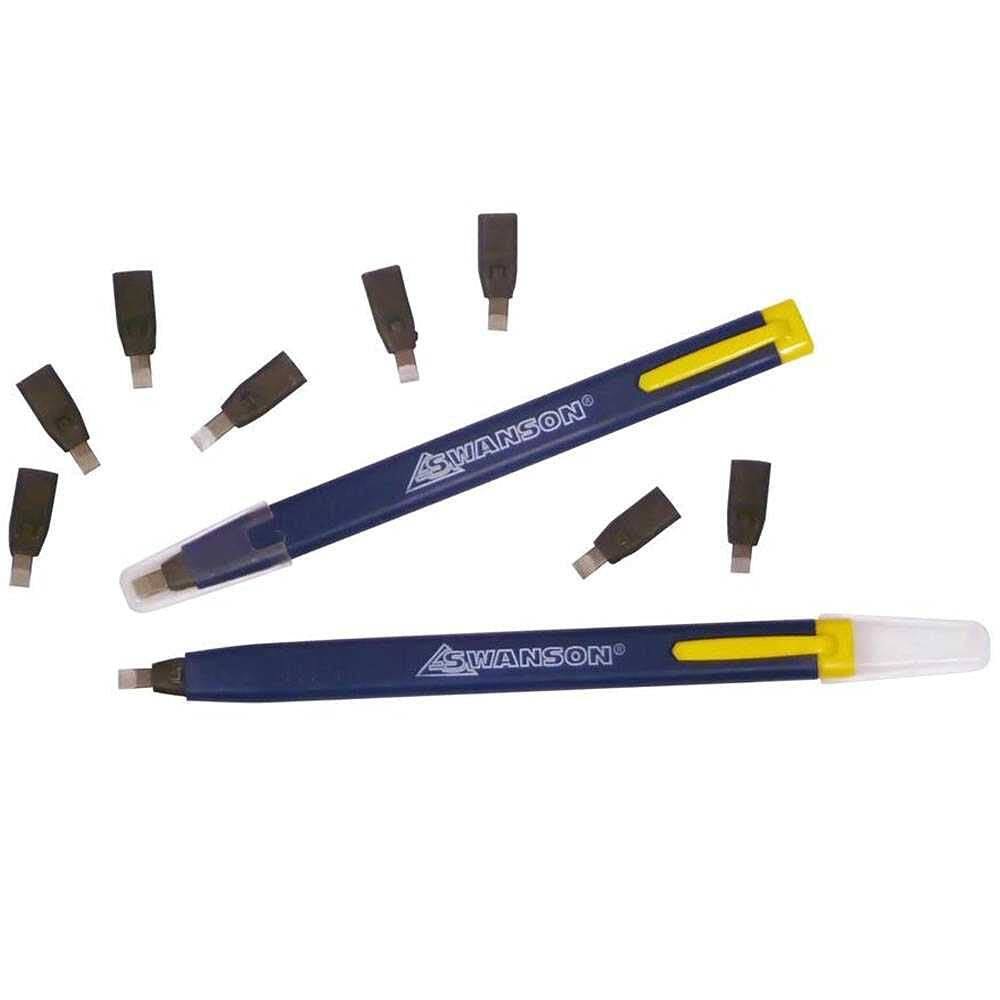 Lápis de carpinteiro Swanson CP216 recarregável, pacote com 2, 16 pontas