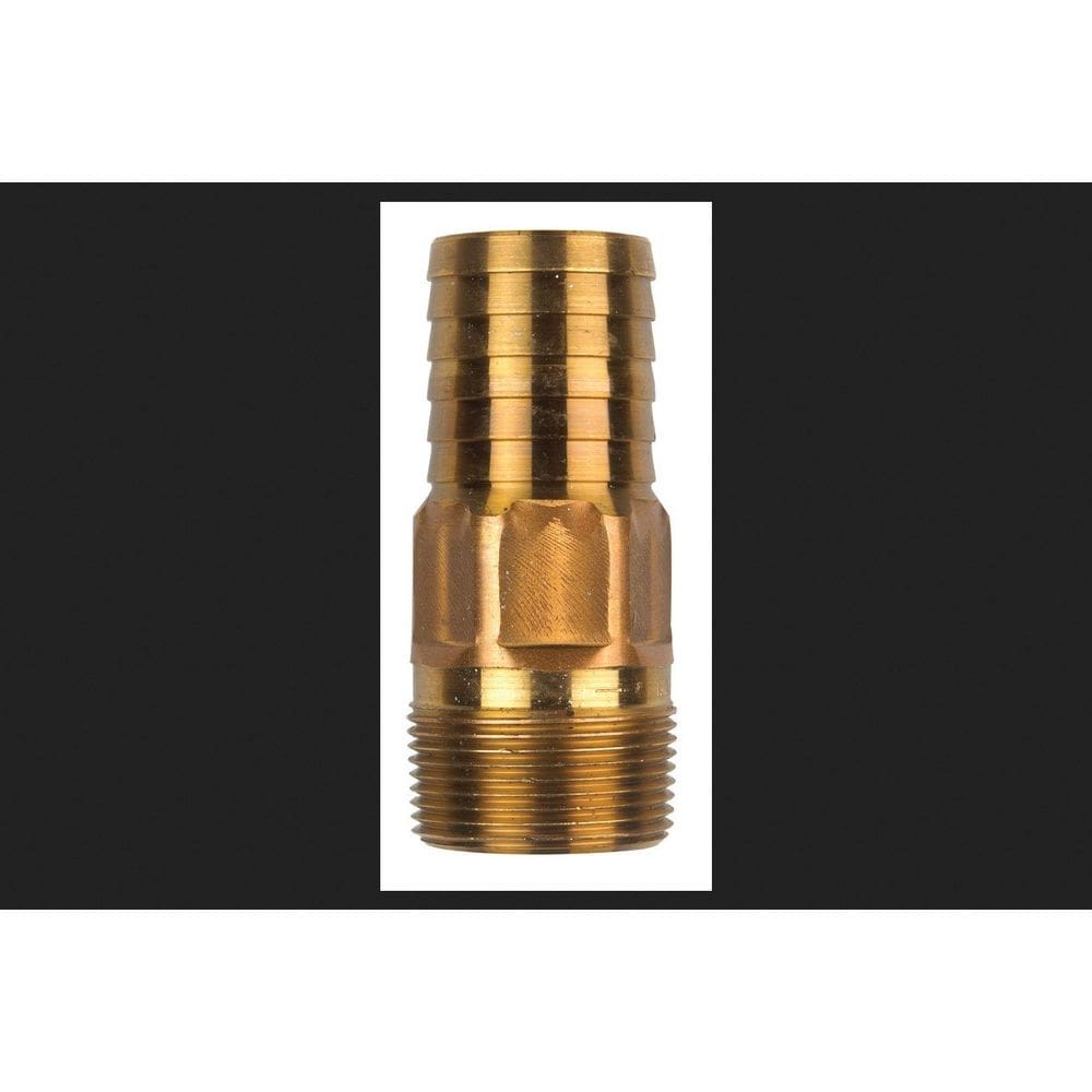 Adaptador Campbell de 1-1/4” para mangueira masculina de latão vermelho