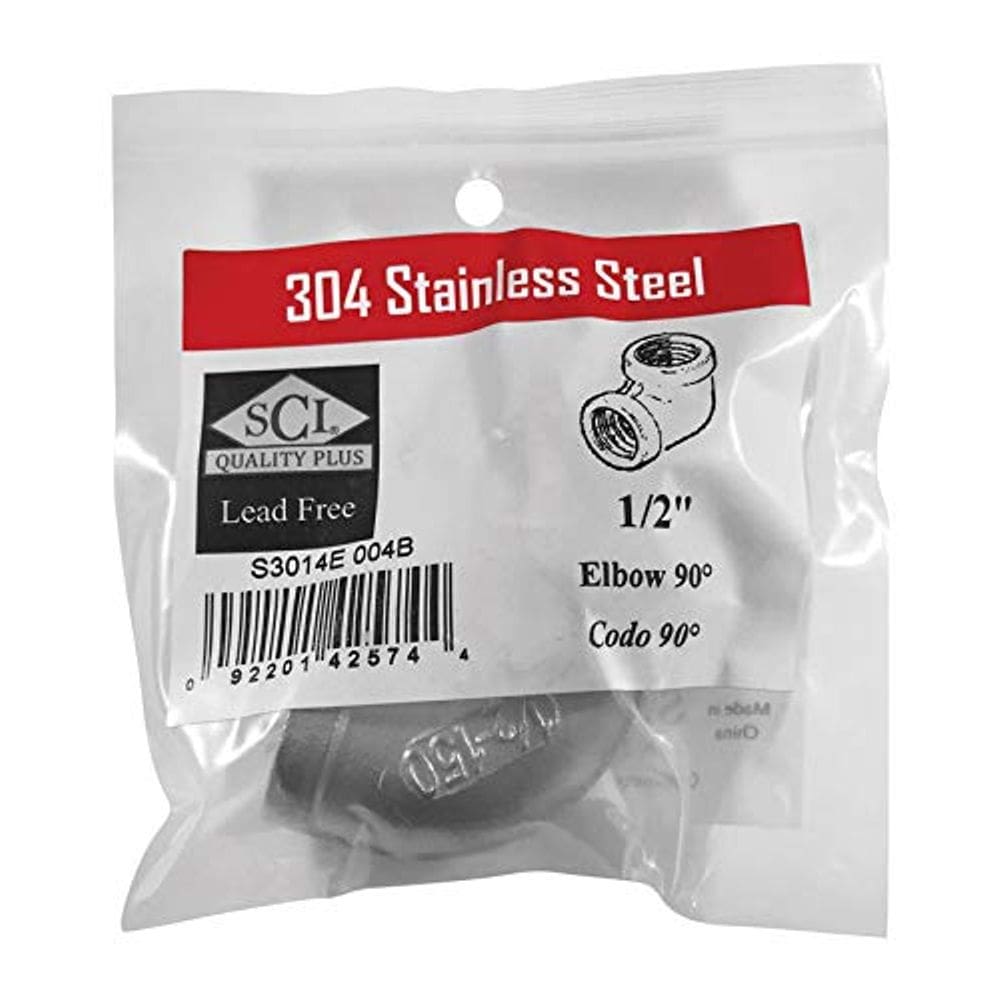 Codo Femenino de 90° de Acero Inoxidable Smith Cooper 1/2”