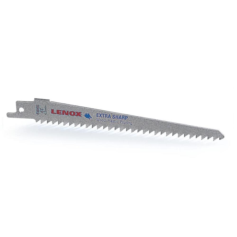 Hoja de sierra Lenox 121029W6R 6 TPI para madera y plástico 23 cm