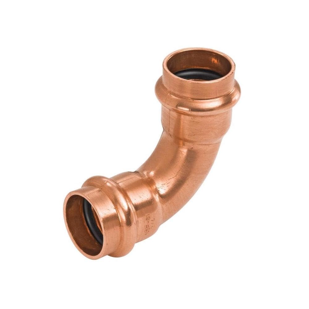 Encaixe de tubulação de mangueira NIBCO 4010344 Cotovelo de 90° de cobre de 0,5 polegadas x10