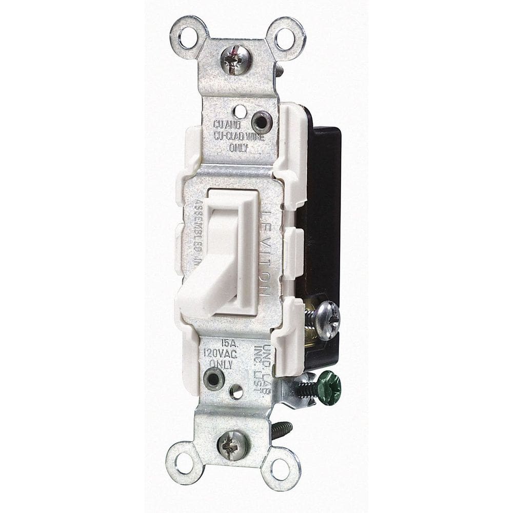 Interruptor de alavanca Leviton CECOMINOD014991 branco interno e externo