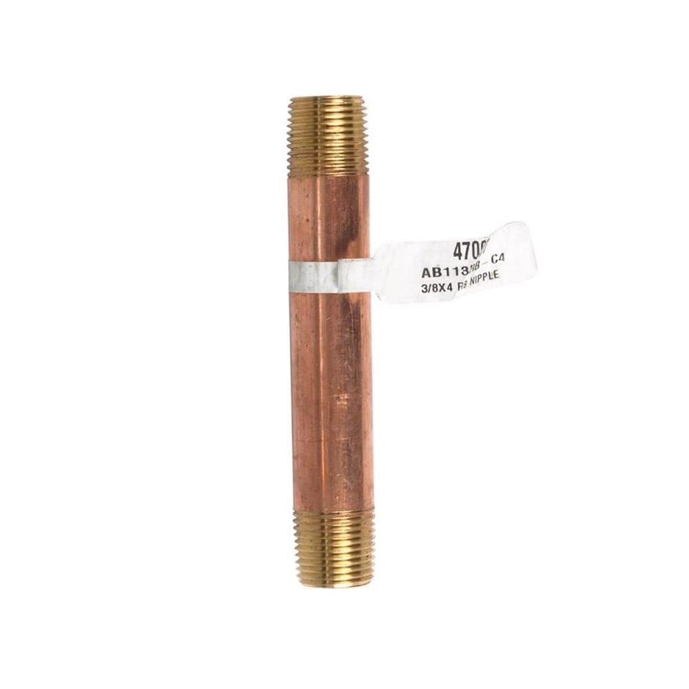 Encaixe de tubo de mangueira HOMEPLUS+ 3/8” MPT Brass Nipple 10 cm