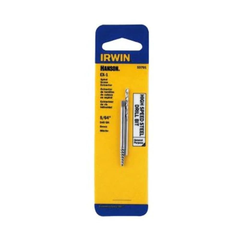 Conjunto de brocas Hanson Irwin 53701 Extrator de parafuso espiral Ex1