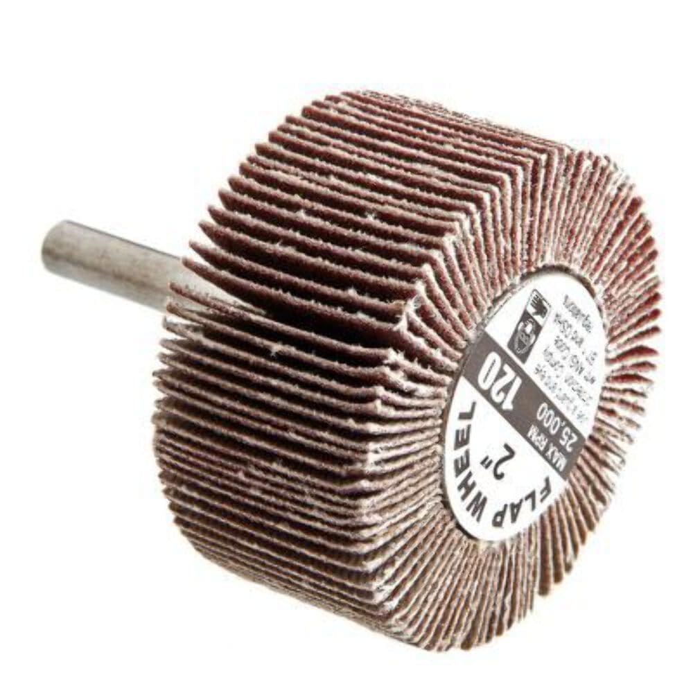 Roda com aba montada Forney 60186 5 cm x 2,5 cm 120 Grit