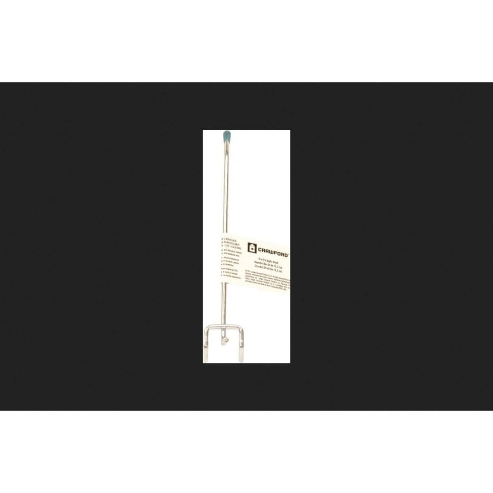 Ganchos de clavija de acero plateado con zinc Crawford de 15,2 cm, paquete de 50