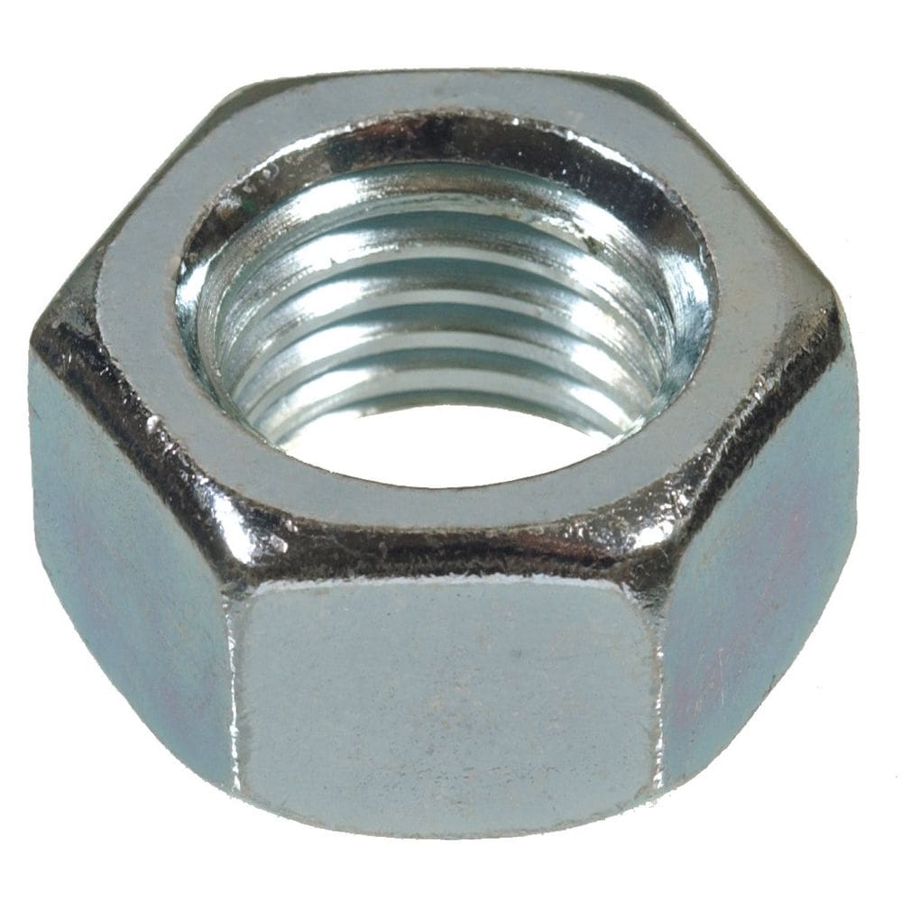 Porca hexagonal Hillman 3/8” x 24 polegadas, pacote com 100 unidades de aço