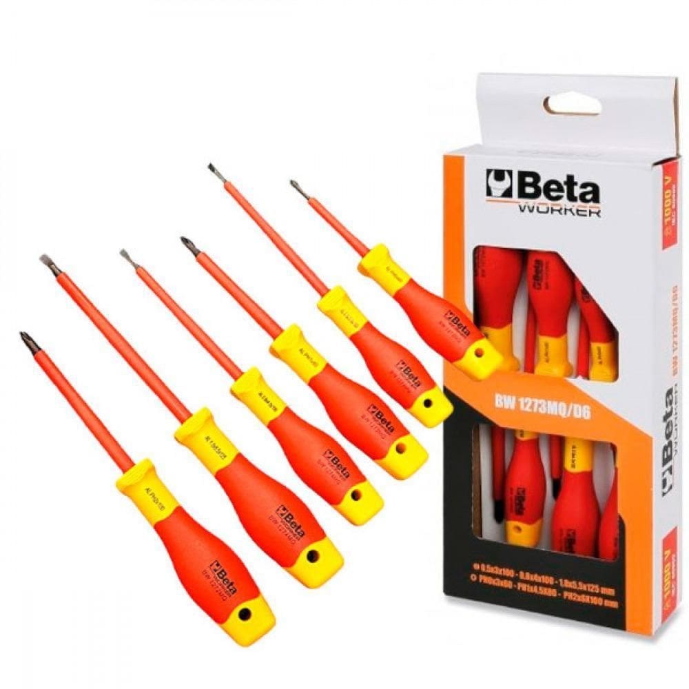 Jogo De Chaves De Fenda E Phillips Isolada Com 6 Peças Bata