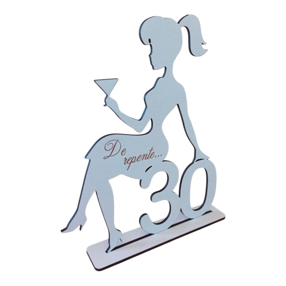 15 Centro De Mesa De Repente 30 Aniversário Lembrança Mdf
