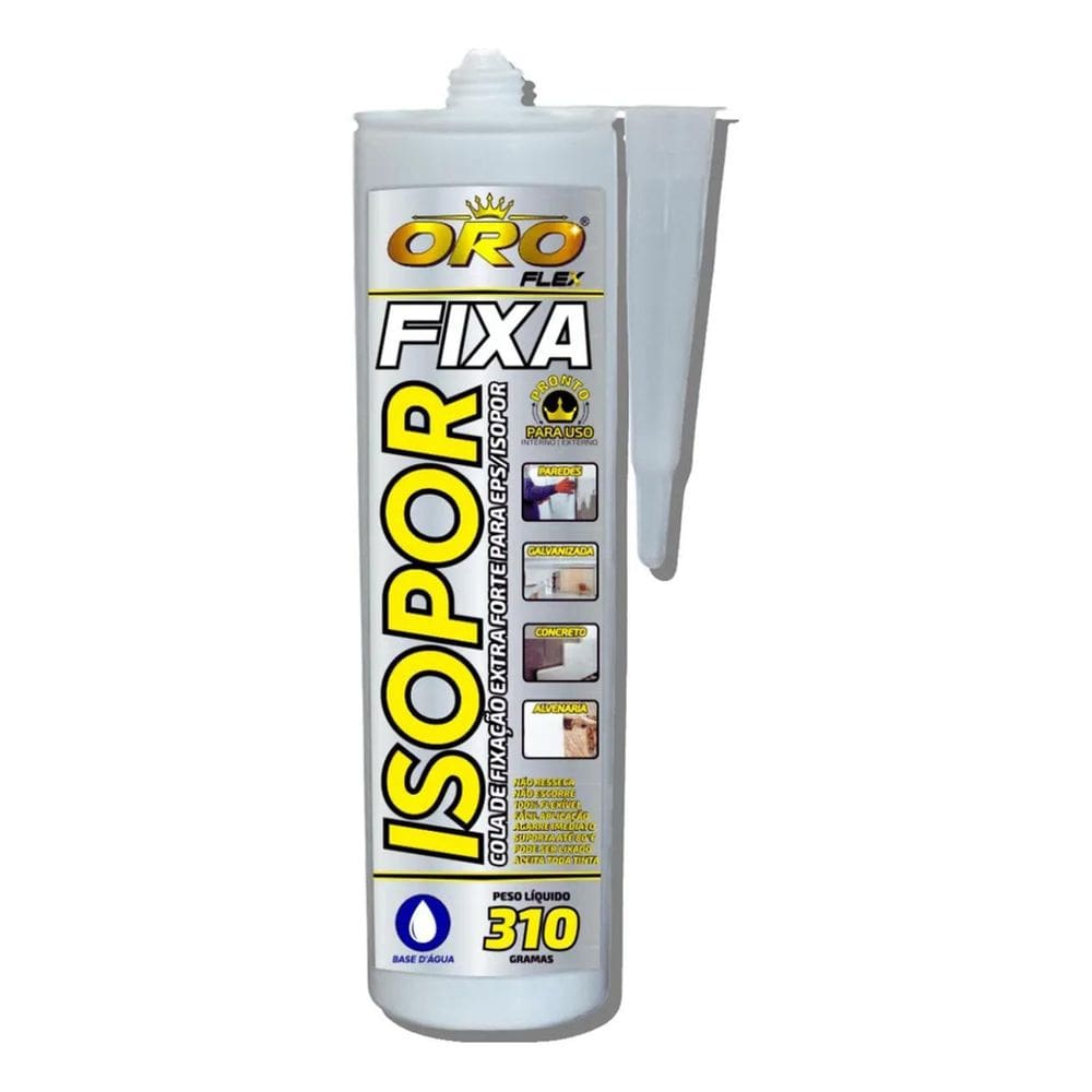 3X Produto Cola Fixa Isopor Eps Parede Forro Telhados 310G