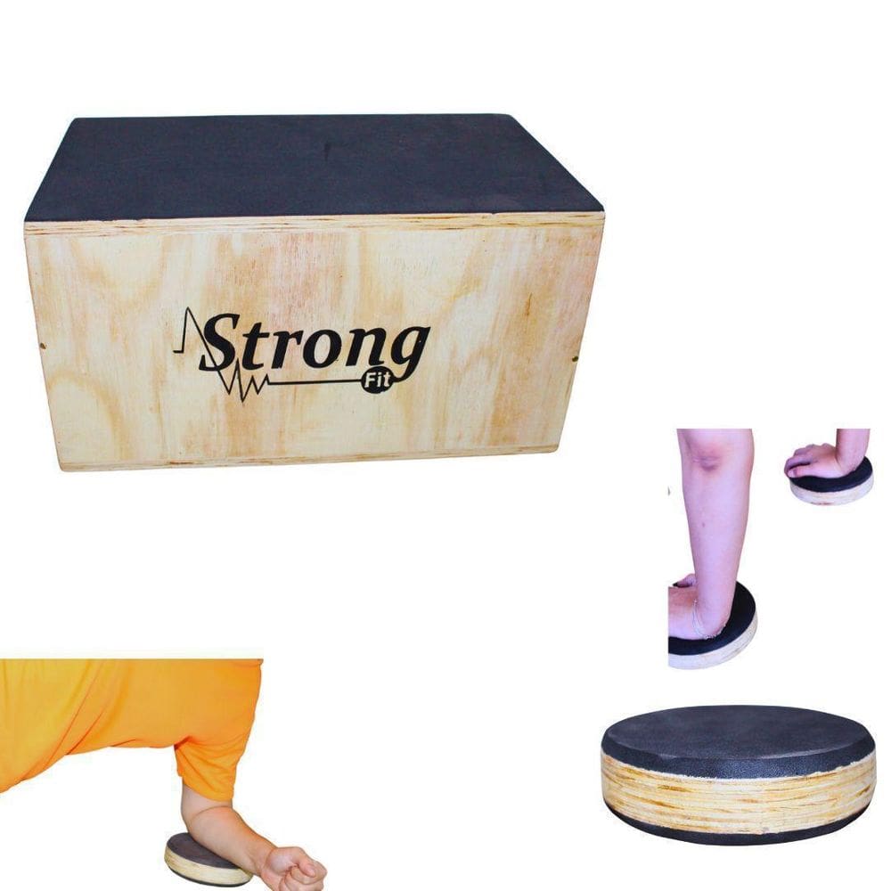 Jump Box 12 Cross 33,5Cm X 57Cm X33Cm + Disco Yoga Pilates