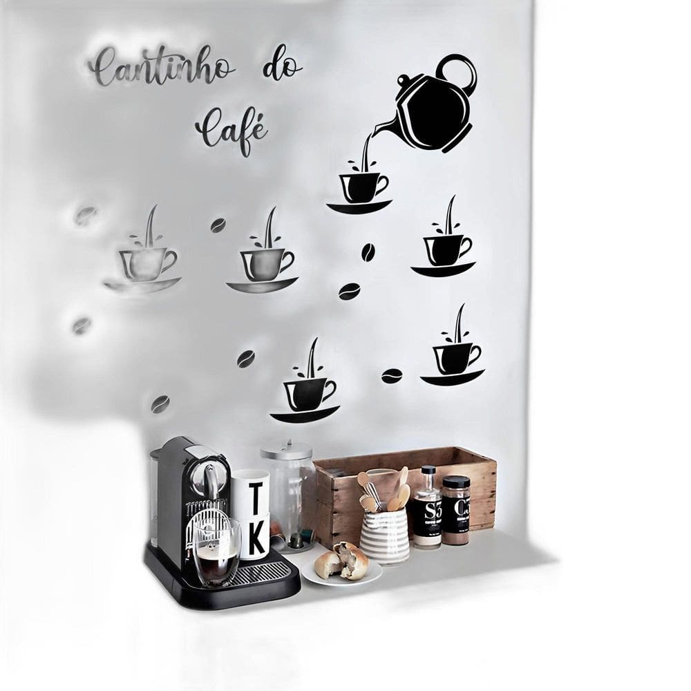 Adesivo De Parede Cantinho Do Café