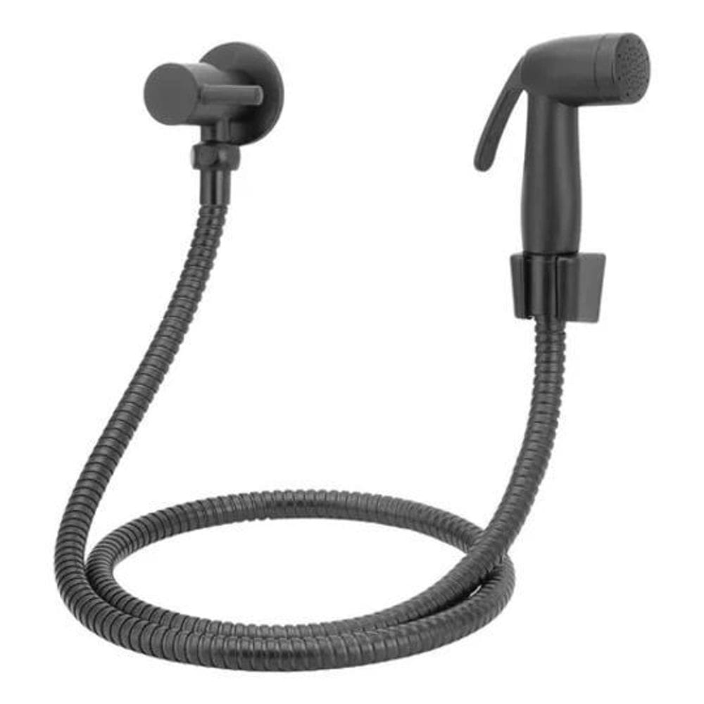 3X Ducha Higiênica Preto Banheiro Completa Metal 1/4V Modela