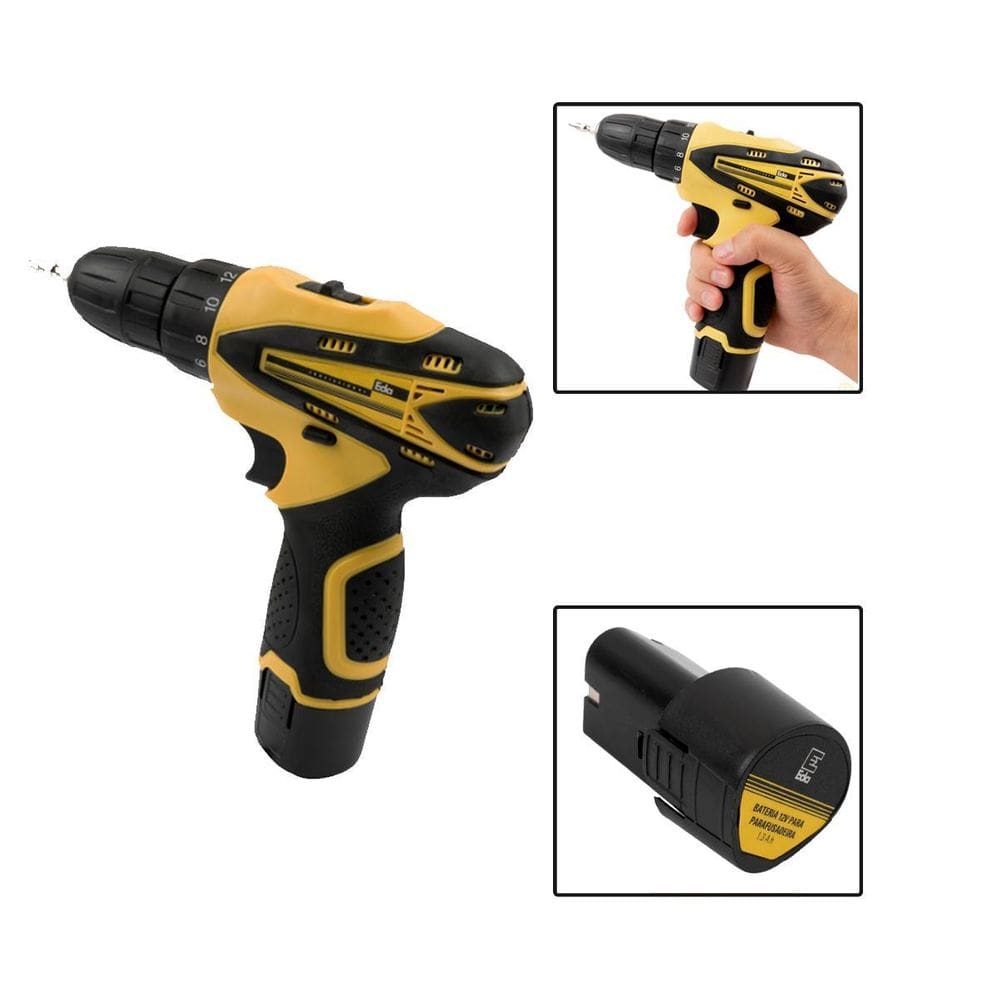 Parafusadeira A Bateria 12V Sem Fio Com Carregador Comled