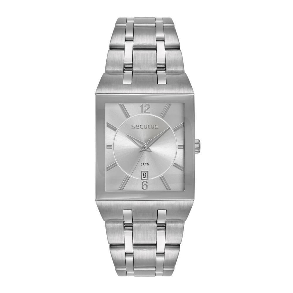 Relógio Seculus Masculino Ref: 77314G0Svna1 Retangular