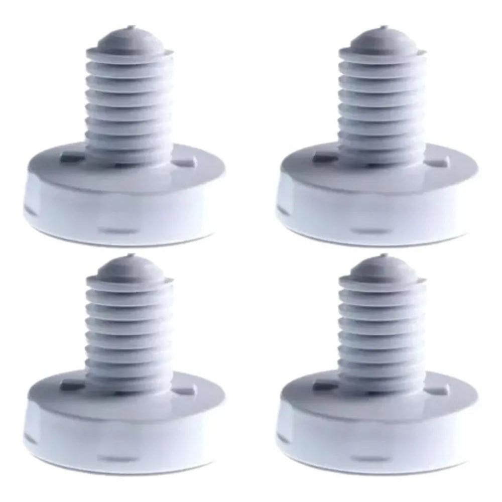 3X Kit 4 Pé Para Maquina Electrolux 8Kg 10Kg 12Kg 16Kg