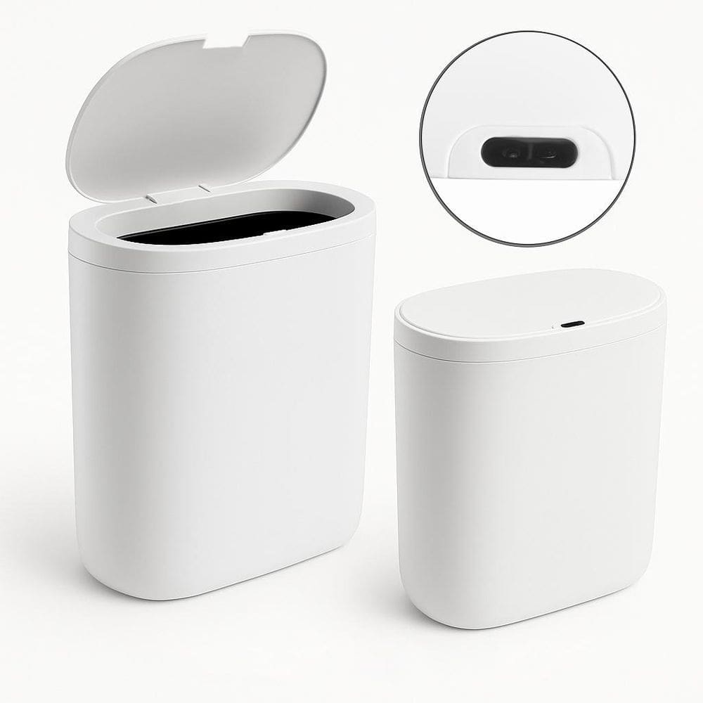 Lixeira Tampa Abertura Inteligente Slim Plástico Capacidade