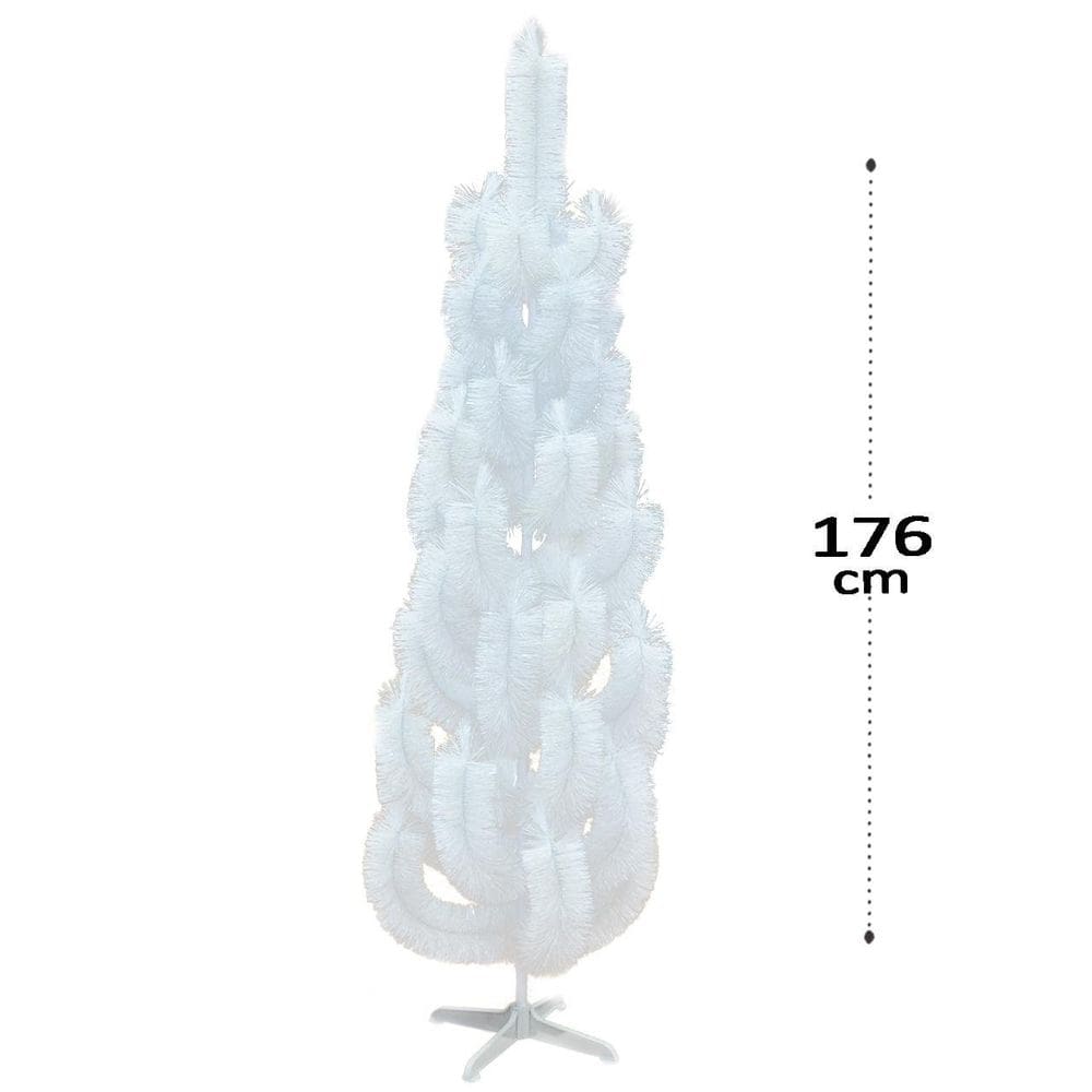 árvore Branca 176cm 41 Galhos Natal - Tudo em Caixa