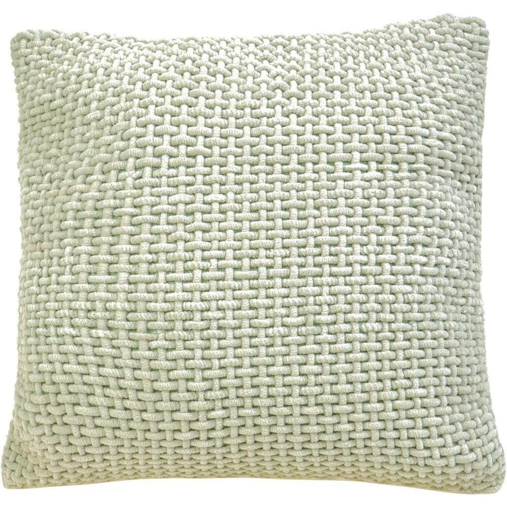 Capa De Almofada Trama New Decorativa 45x45cm 90% Algodão Verde Alfafa