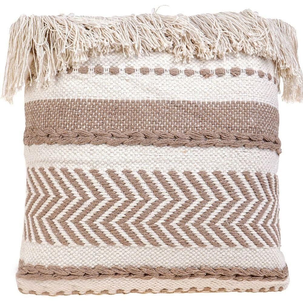 Capa De Almofada Native New Decorativa Macramê 45x45cm Dakar