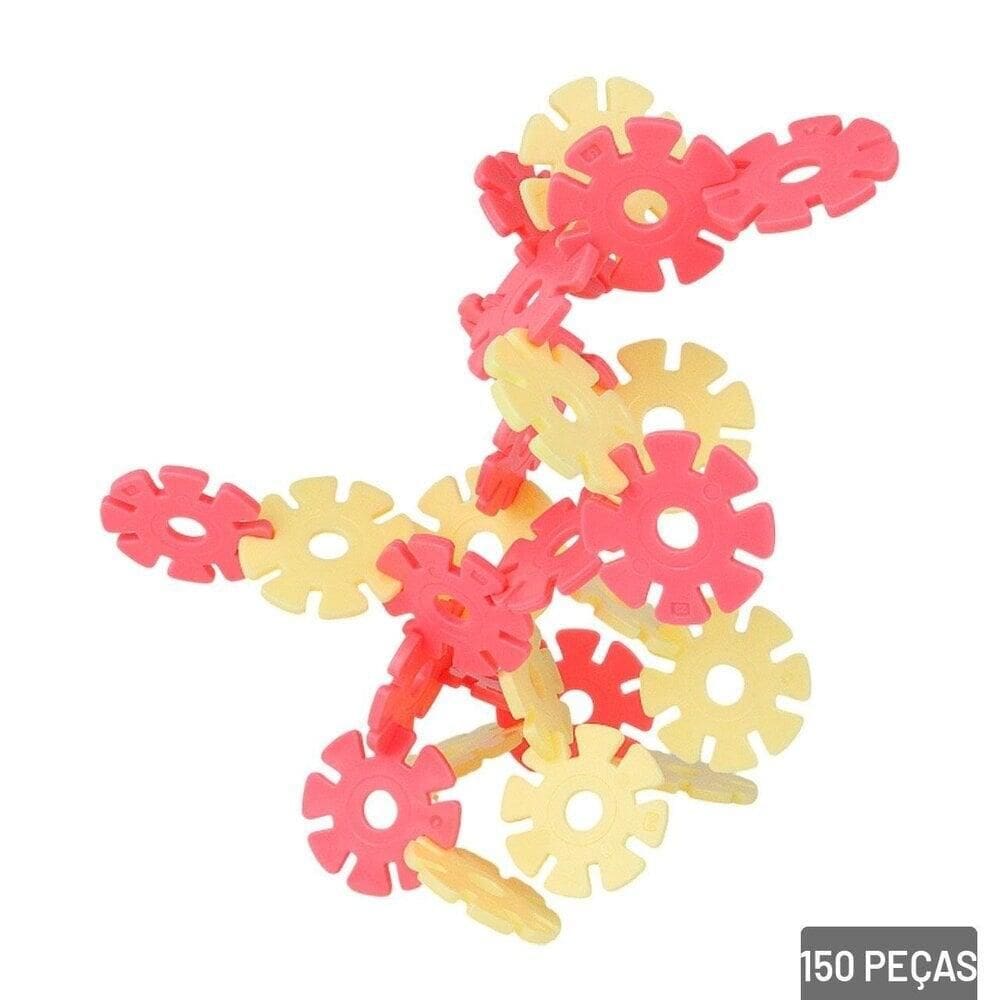 Brinquedo Educativo 150 Peças Engrenagem Creative - Tudo em Caixa