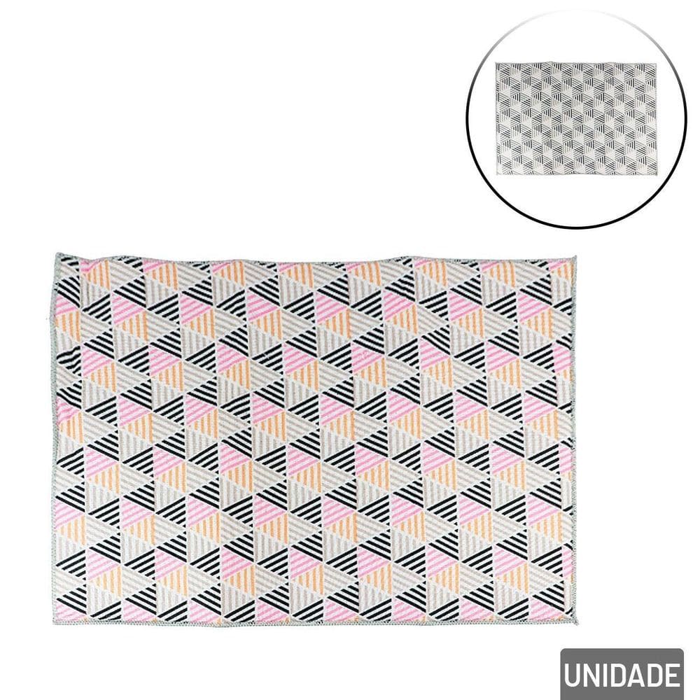 Pano de Limpeza Poliéster 48x38cm Multiuso Color - Tudo em Caixa