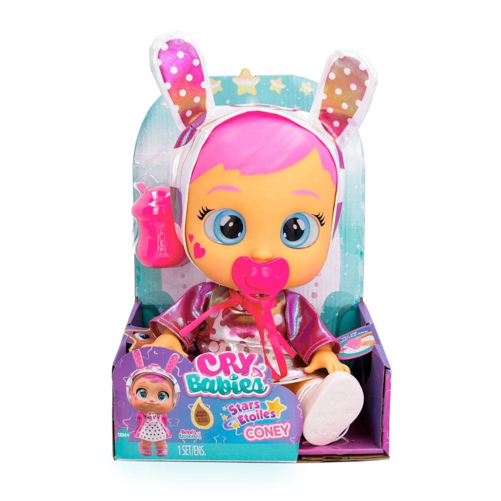 Boneca de Brinquedo Cry Babies Stars Coney C/ lagrimas e Som de Choro Multikids - BR2236