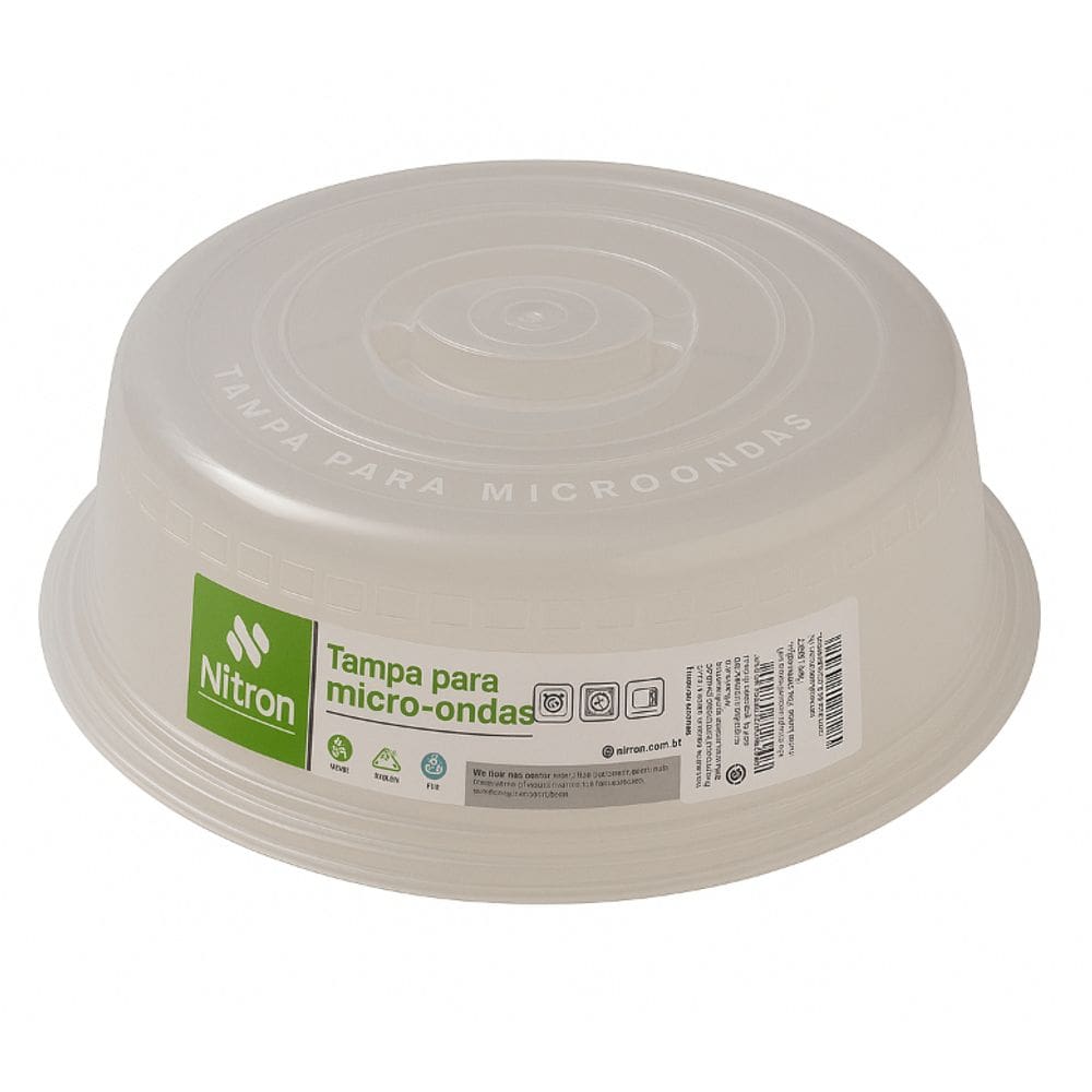 Tampa Para Microondas 7,5x26Cm Plastica livre BPA Tampa Protetora Alimento Plástico