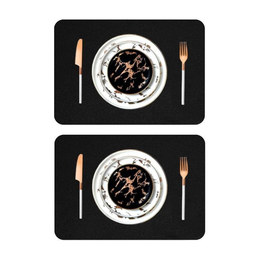 Kit 12 Peças Jogo Americano Mesa Posta Sousplat Retangular