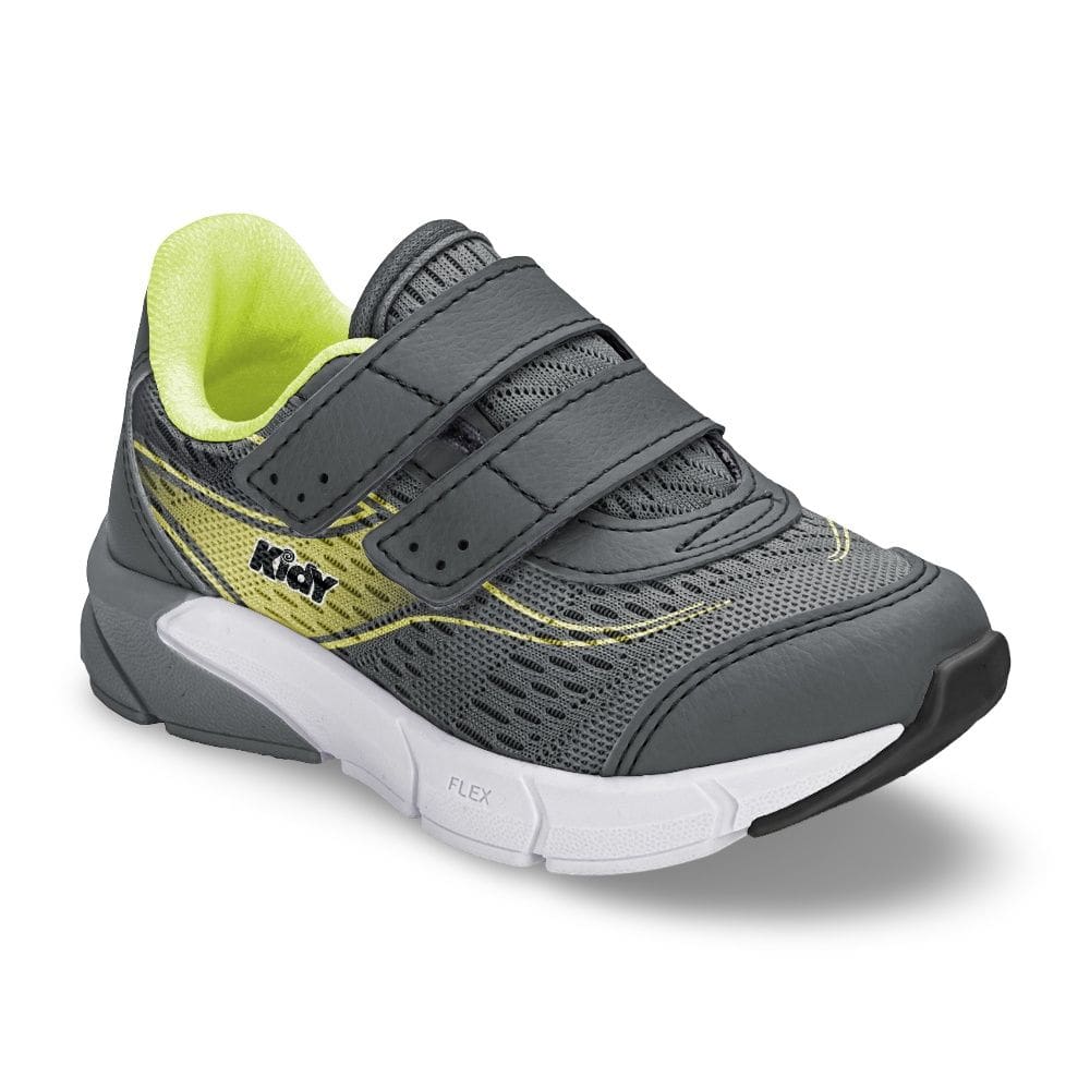 Tênis Infantil Menino Kidy Energy Baby Respitec Grafite Amarelo