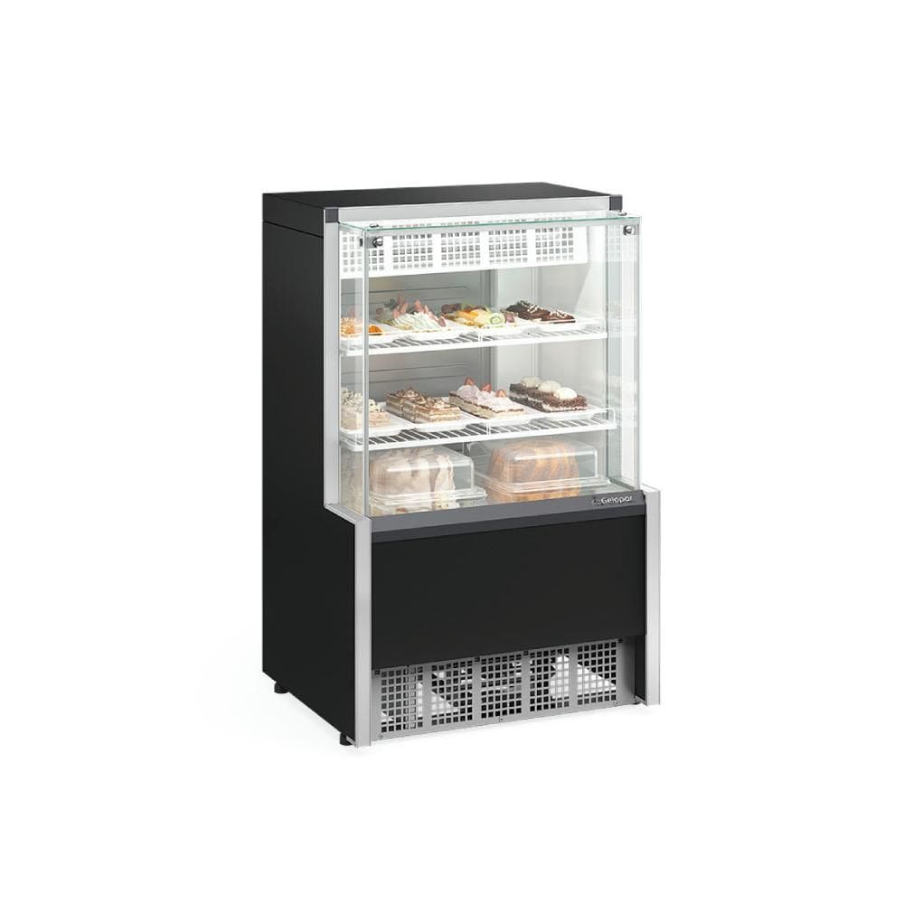 Vitrine Refrigerada Dupla Função Aurora Gelopar 75 cm GPEA-075R Preta - 220V