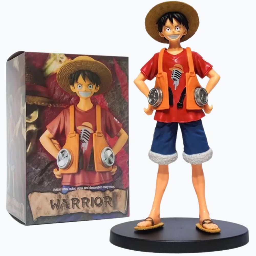 Boneco Monkey D. Luffy 16cm com Jaqueta RED One Piece Figure