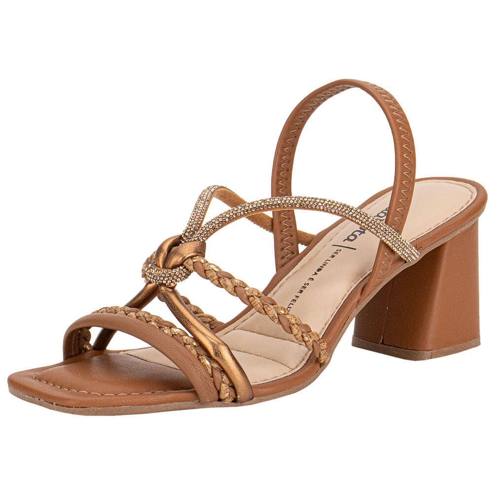 Sandália Feminina Salto Grosso Dakota Y9761