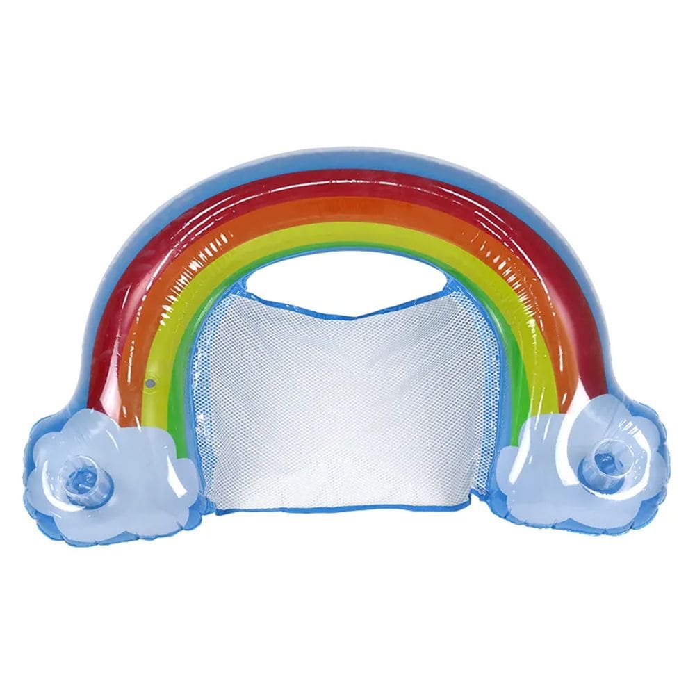 Boia Para Piscina Poltrona Refrescante Inflável Gigante Arco-Íris BEL