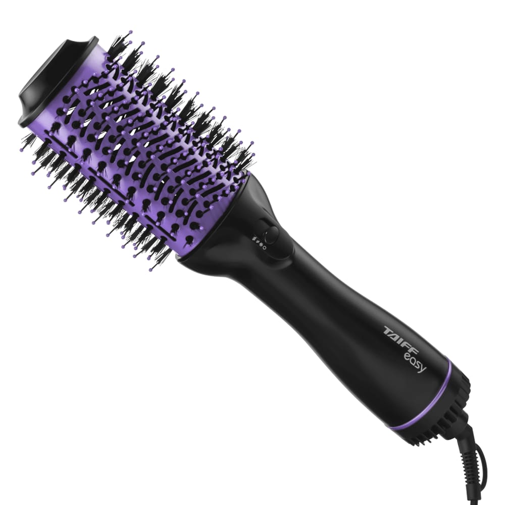 Escova Secadora Taiff Easy Oval 1200W Preta Lilás 127v