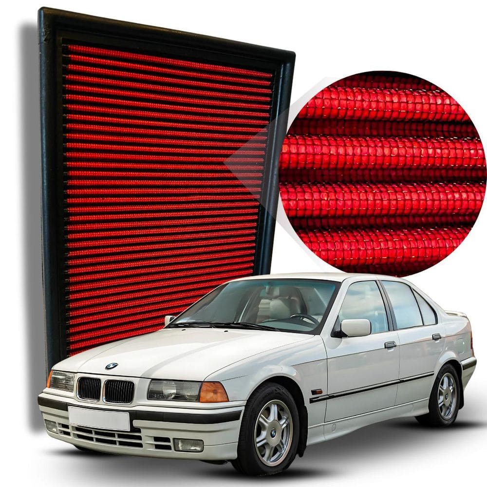 Filtro Ar Esportivo Bmw 323I Motor M52 B25 Ano 1995 A 1999
