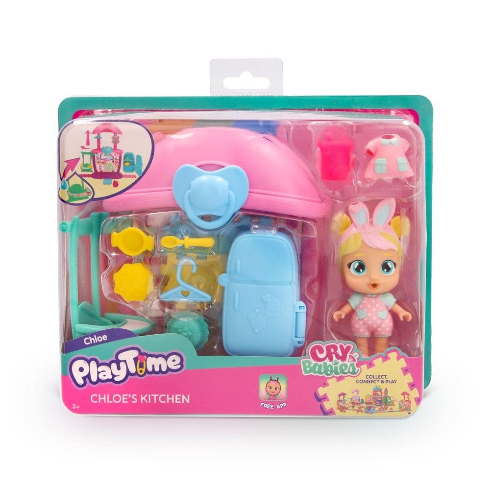 Boneca Cry Babies Playtime Cozinha Da Chloe Multikids - BR2465