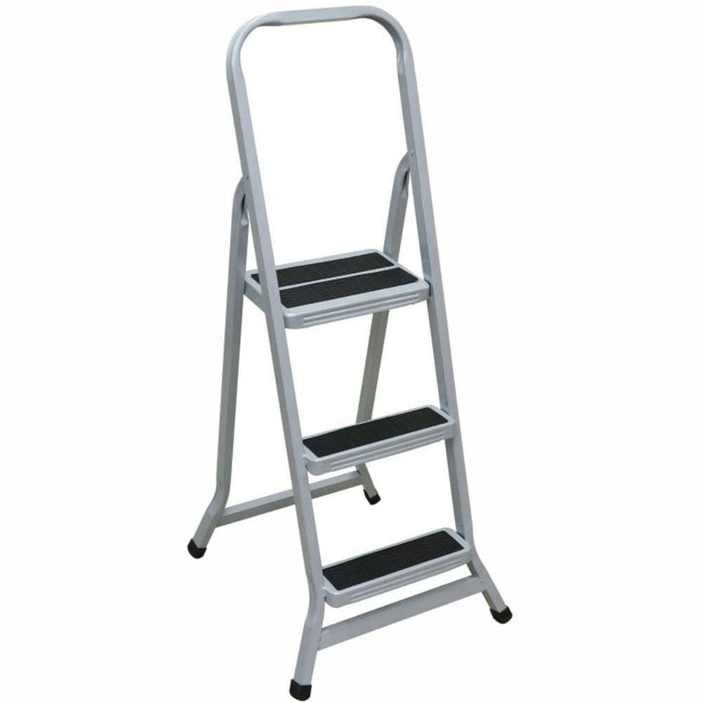 Escada Leve E Forte Prata 3 Degraus - 013003 - Açomix