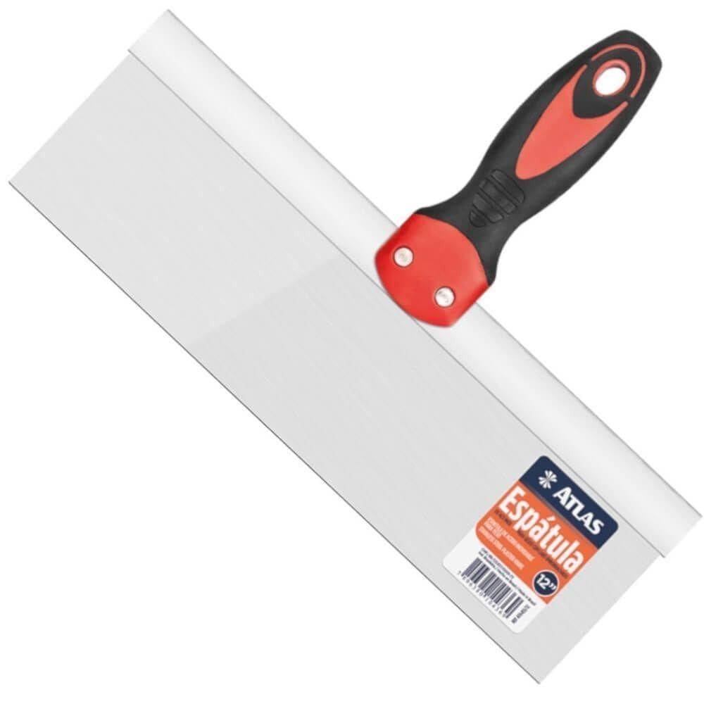 Espátula Retangular Para Drywall Em Inox - At6455-12 - Pincéis Atlas