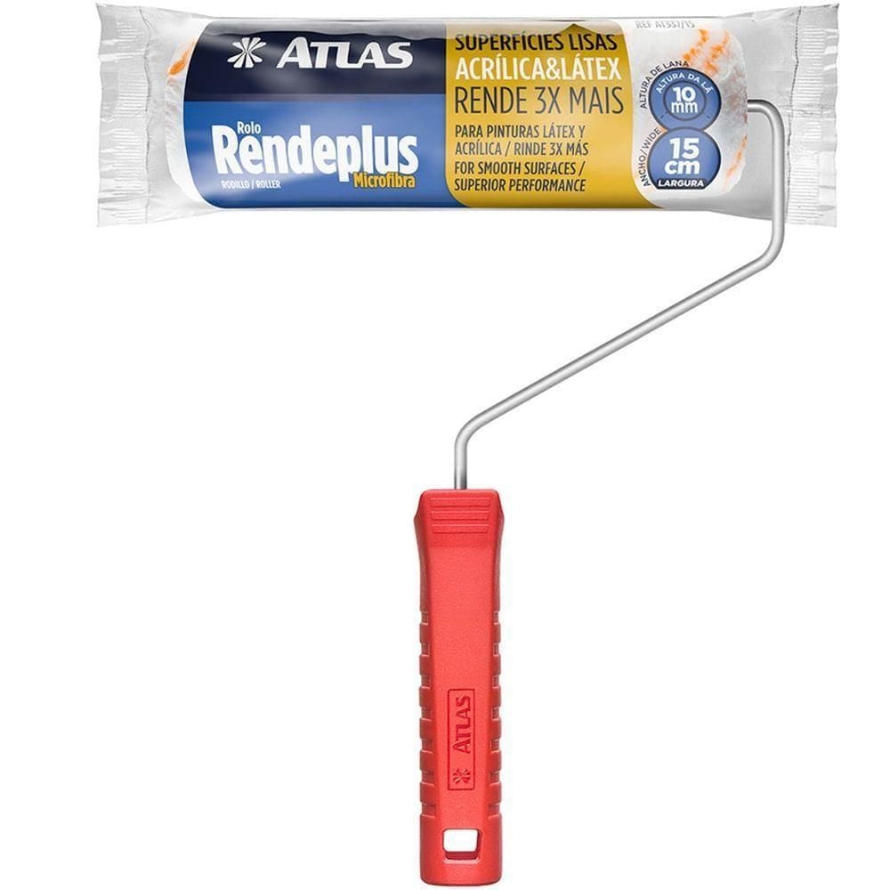 Rolo De Microfibra De 10mm Rendeplus 15cm - At337-15 - Pincéis Atlas
