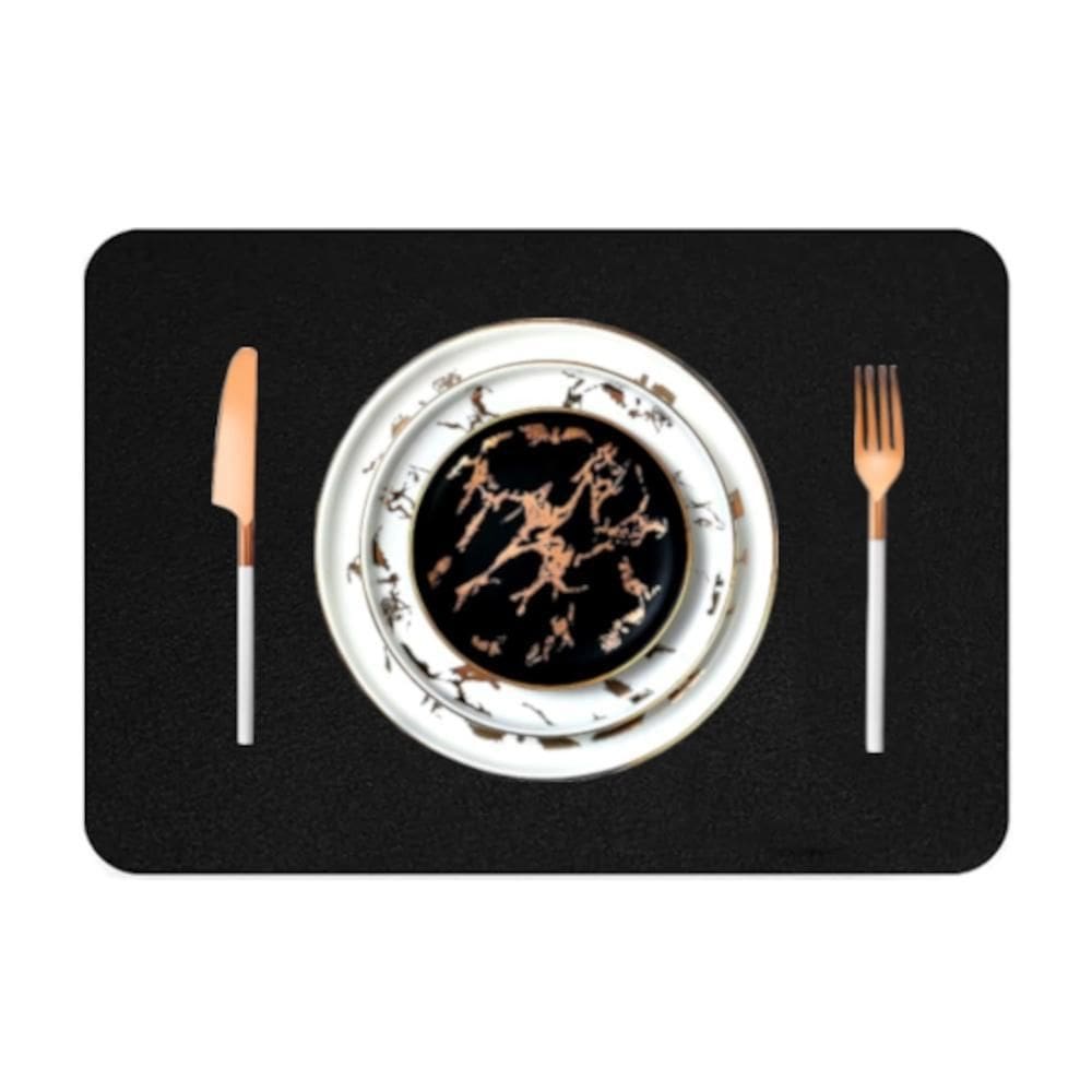 Kit 20 Pçs Jogo Americano Mesa Jantar Sala Restaurante Couro