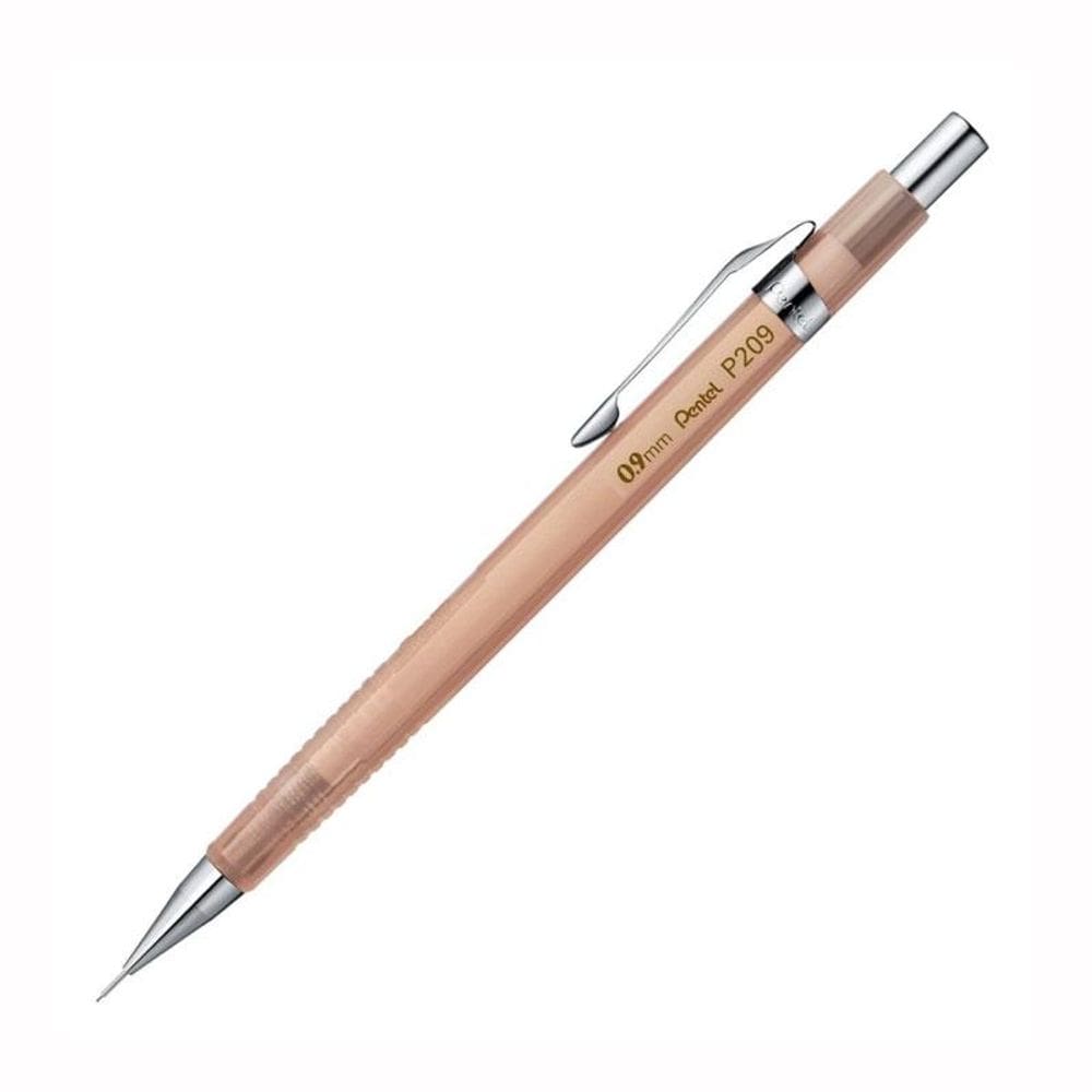 Lapiseira 0.9mm P209 Sharp Clena Marrom Transparente Pentel