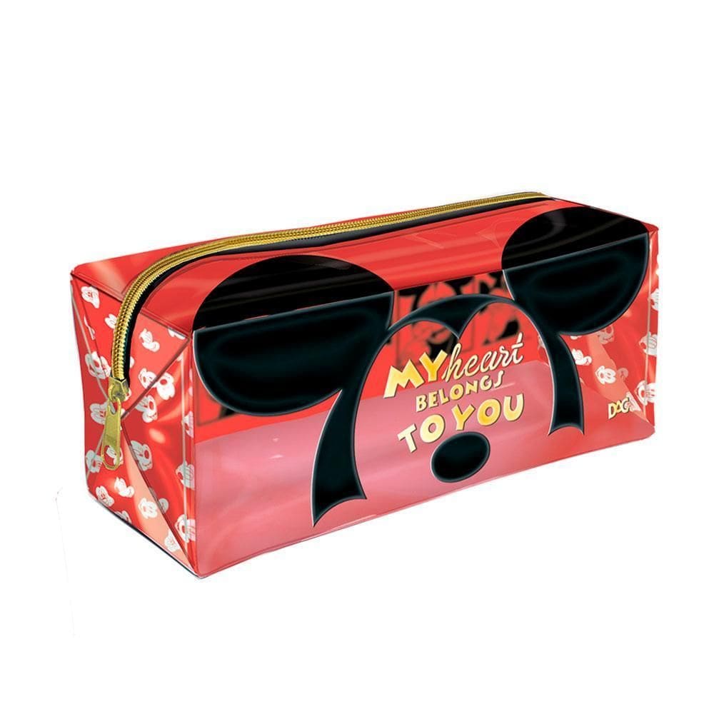 Estojo 1 Divisória G Pvc Cristal Mickey Mouse Dac