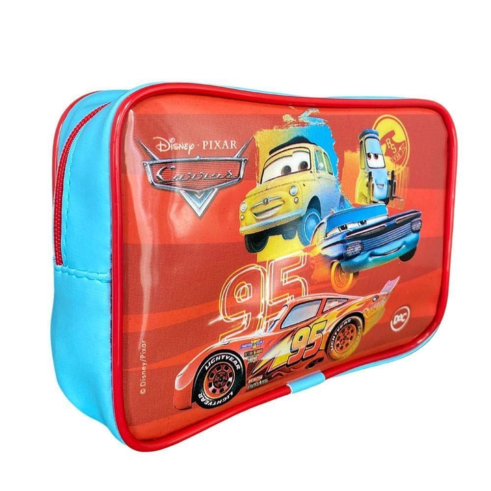 Estojo 1 Divisória Carros Pixar Vermelho/Azul Dac 3861