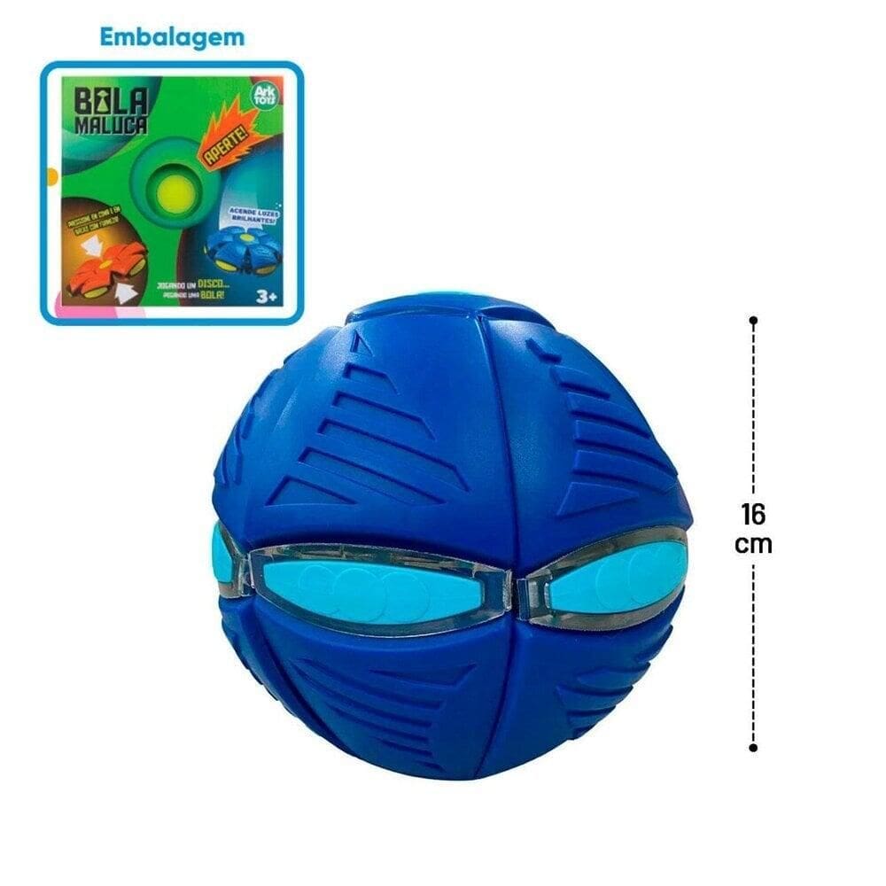 Bola Maluca 2 EM 1 com LUZ Color - Tudo em Caixa