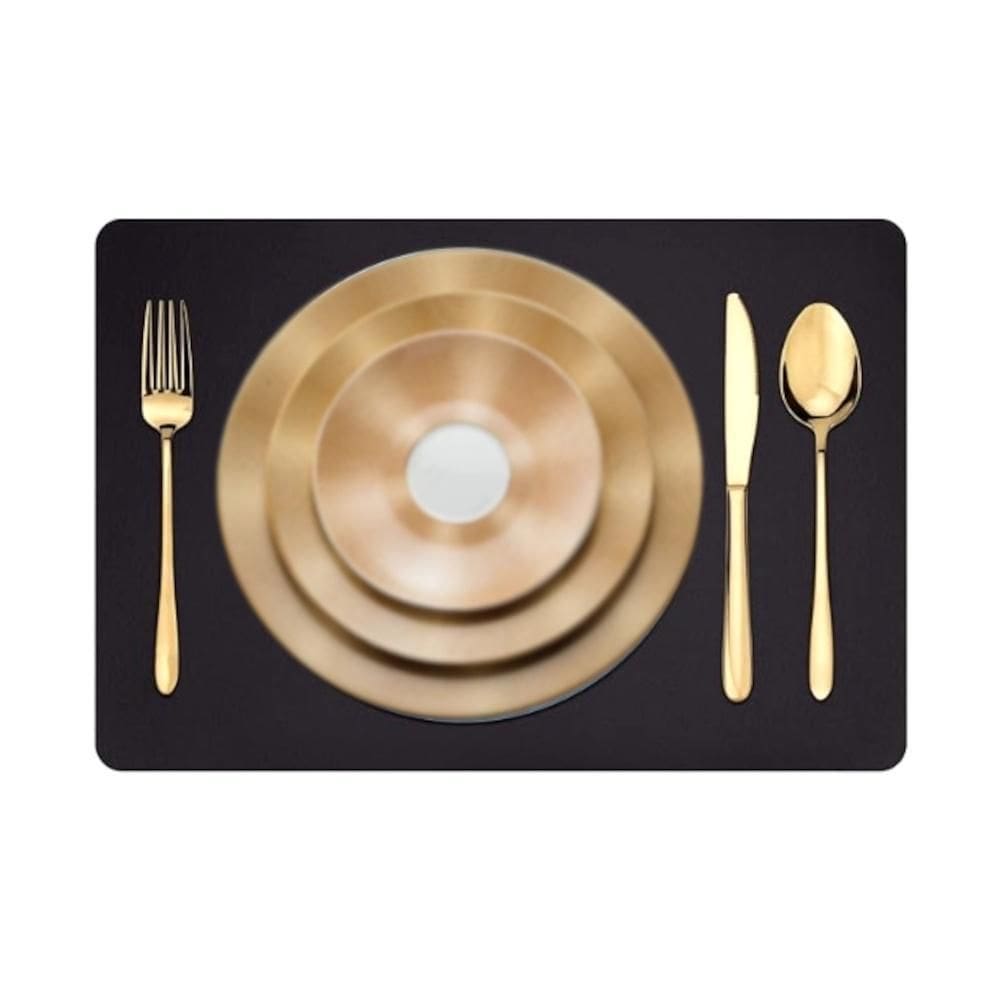 14 Jogos Americanos Mesa Jantar Impermeável + Porta Copos