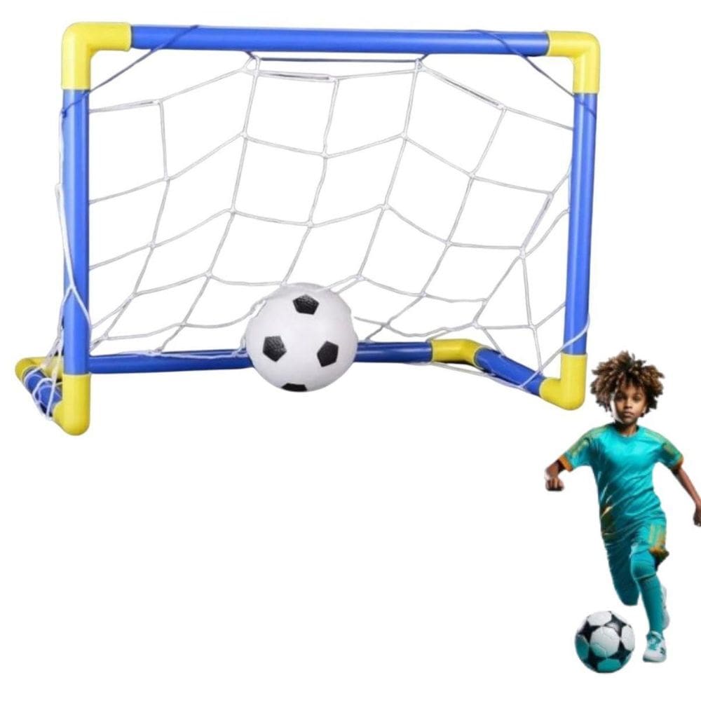 Trave De Futebol Infantil Portátil Com Rede