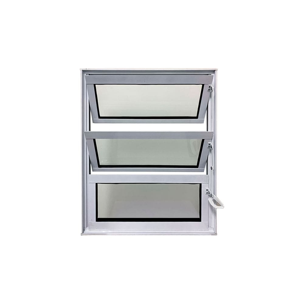 Vitro Basculante de Alumínio Branco 60x80 Linha 25