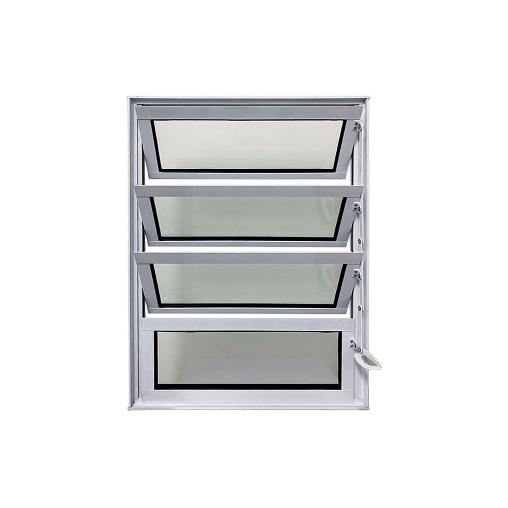 Vitro Basculante de Alumínio Branco 80x80 Linha 25